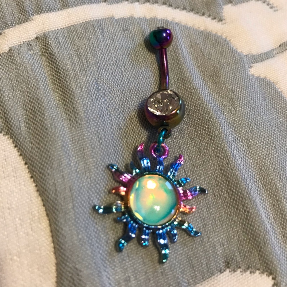 Sun Belly Button Ring